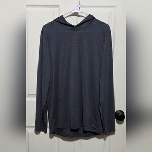 gray alive qwick-dry thin hoodie